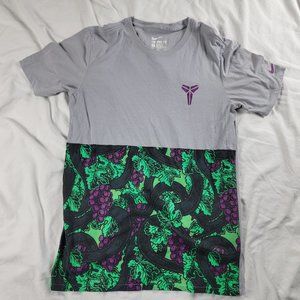 Nike Kobe Bryant Adults Small Wolf Grey Green Vino T Shirt Mamba Short Sleeve
